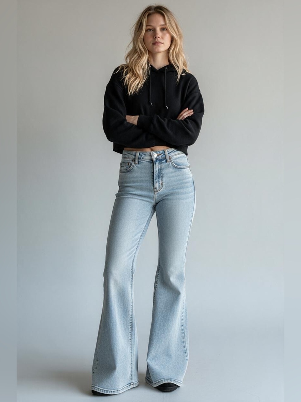 wild fable Light Blue High-Rise Flare Jeans. Size 2!